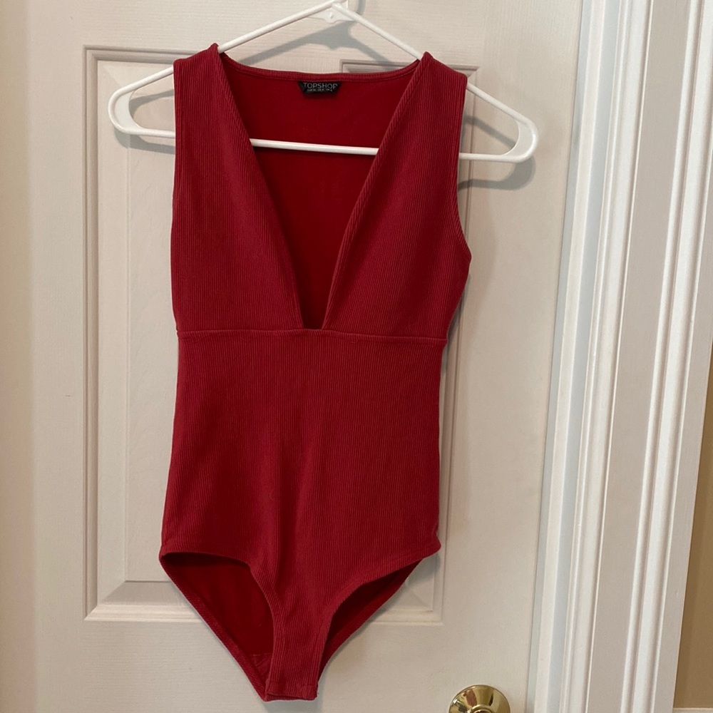 Top shop Red body suit